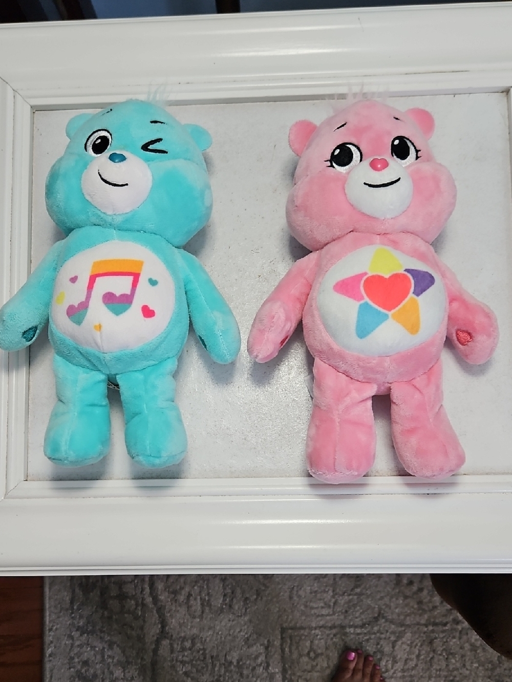 Car Bears Plush Hopeful Heart & Heartsong Bears - Pink and Teal Kids Plush Toys
